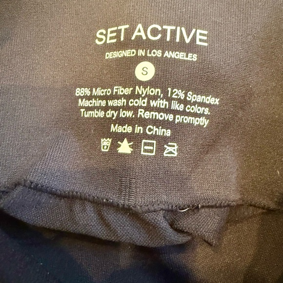 SET Active Black Seamless Leggings High Waist - Picture 5 of 6